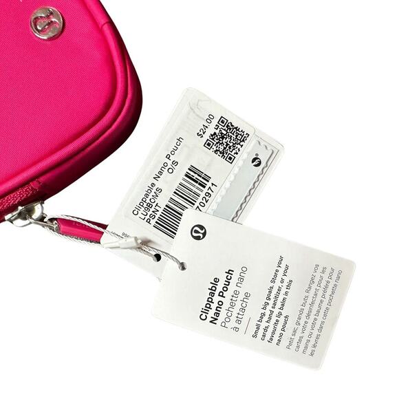 Lululemon Nano Pouch – Passionate Pink 💖 NWT | Tiny Bag, Big Slay - Picture 3 of 4
